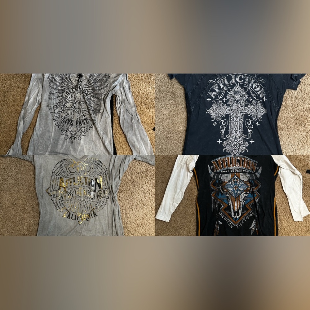 Affliction Shirt Bundle